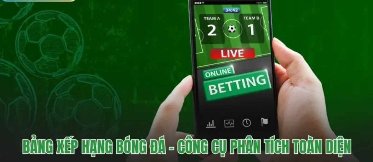 Cập nhật Bảng xếp hạng bóng đá ngay để theo dõi vị thế của các đội bóng, nhận diện những kẻ thách thức và dự đoán những cuộc đua danh hiệu kịch tính nhất mùa giải.